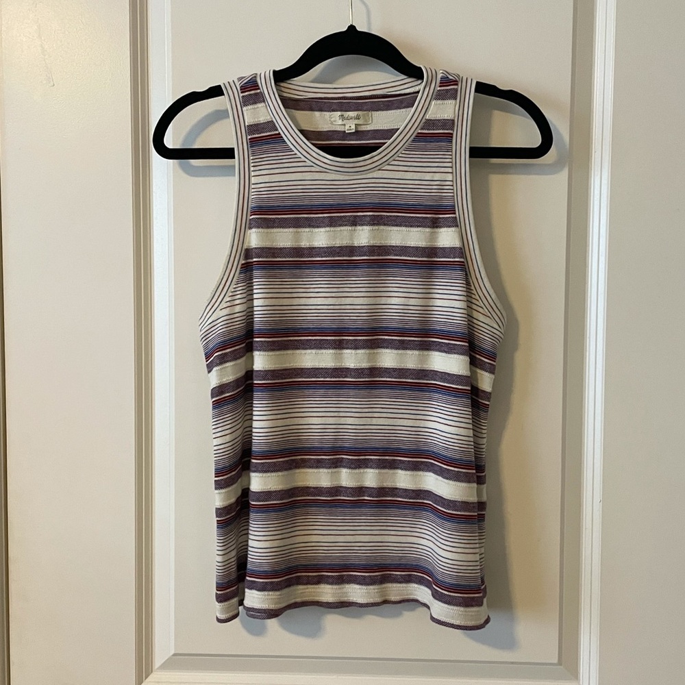 Madewell Striped Tank Top - Size Medium